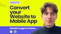 convert your website to a mobile app website to app