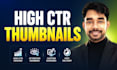 design high CTR youtube thumbnails for creators