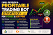 develop profitable trading bot strategy for forex and crypto
