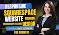 develop squarespace business website acuity scheduling, membership, booking site