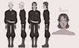 do character design and reference sheet