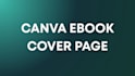 design ebook cover page with canva