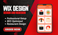 create and update a restaurant using wix that allow online ordering and wix SEO