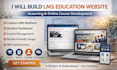 build lms education website, elearning online course educational lms website
