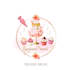 design attractive bakery, sweets, cake and restaurant logo