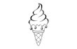 make different simple ice cream logo with express delivery