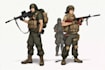 draw 2d game art military character design