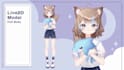draw live 2d vtuber model, 2d vtuber model, live 2d rigging, vtuber model