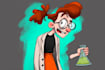 design a 2d cartoon character