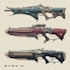 design stunning weapon concept art for games and projects