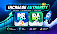 increase domain rating DR 50 and domain authority da 50