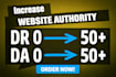 increase domain rating 50 plus