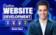 do website development as full stack web developer, front end, backend developer