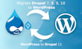 migrate drupal to wordpress or wordpress to drupal 11