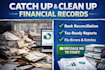 catch up and clean up financial records