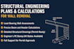 provide structural engineering calculations and plans for wall removal