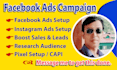 setup facebook ads campaign for leads and sales