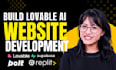 do lovable ai web apps, saas mvp, and website using bolt, supabase, replit