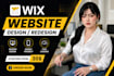 design and redesign wix studio website