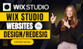 design and redesign wix studio website