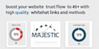 boost your website trust flow tf to 45plus with high quality whitehat links