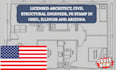 license architect civil structural engineer, pe stamp in ohio, illinois, arizona