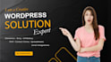 fix or design your wordpress website using elementor