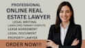 draft enforceable real estate contracts  lease or property documents