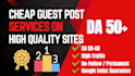 guest post in cheaper price, cheap backlinks