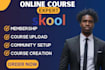 setup skool online community skool community setup skool online course