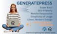 design fast and responsive generatepress modern website with generateblocks pro