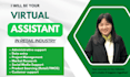 provide virtual assistance, admin support, data entry, and retail service