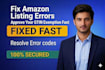 fix amazon listing errors and approve your gtin exemption fast