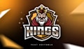 design high quality lion king mascot logo
