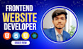 create frontend of your website