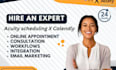 setup acuity scheduling, square, calendly appointment booking website