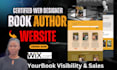 design author website, book website, and book landing page for you