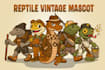 design a unique reptile mascot and logo for your brand