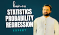 do business statistics, probability, regression analysis, spss data analysis