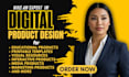 design digital products, flashcards, audiobook, presentation templates design