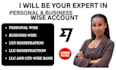 register business wise and personal account