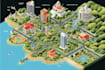 draw a unique vector or isometric map