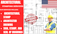be your licensed architect for city permit drafting adu mep landscape stamp