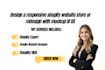 design a responsive shopify website store or redesign with mockup UI UX