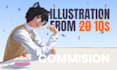 draw fanart, oc, illustration, for you