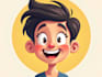 draw cartoon vector portrait with your face