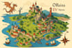 map illustration rv park fantasy map design map maker city map fantasy map maker