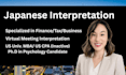 provide japanese to english consecutive interpretation