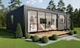 design container house, cabin house, tiny house, frame house