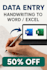 convert handwriting to word or excel professionally